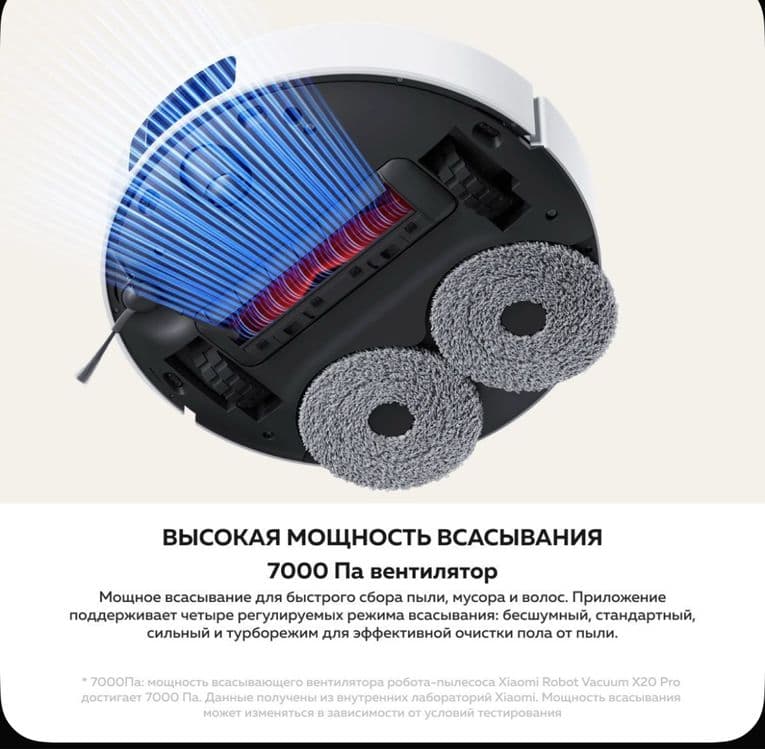 Xiaomi X20 pro.Vacuum Пылесос робот X 20 pro — 5
