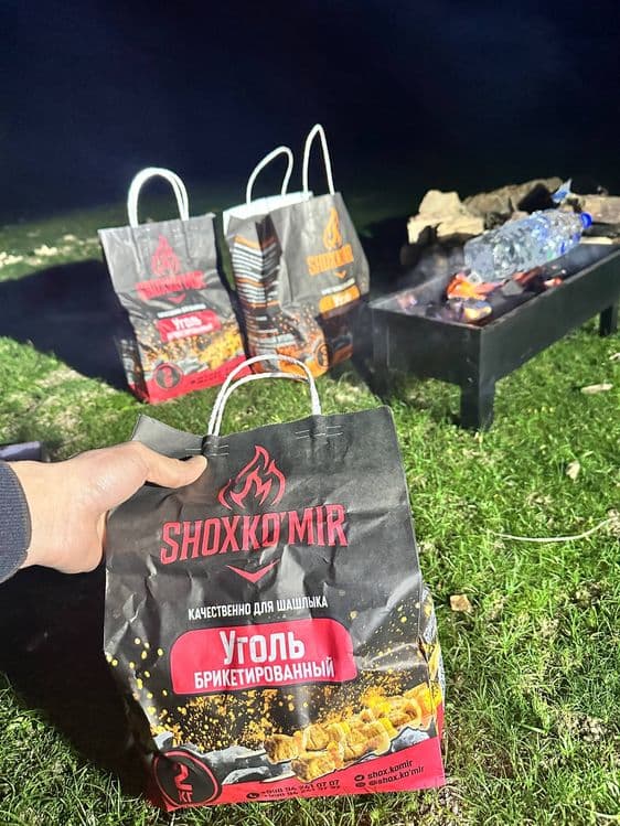 Shashlik uchun koʻmir sifatli uzoq ynadi 2kg 2.5kg 3kg
узок ёнади сифа — 1
