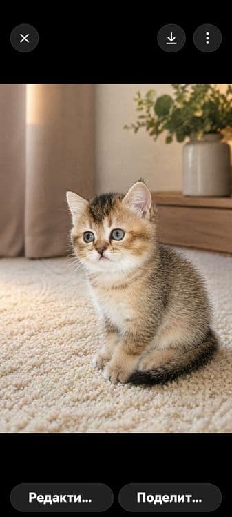 Шотландские котята Золотая шиншилла — 1