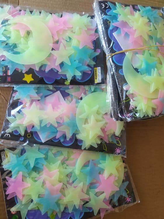 Фосфорные звёздочки и полумесяц. 100 шт в упаковке — 4