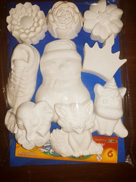 Новогодние фигурки из гипса. — 2