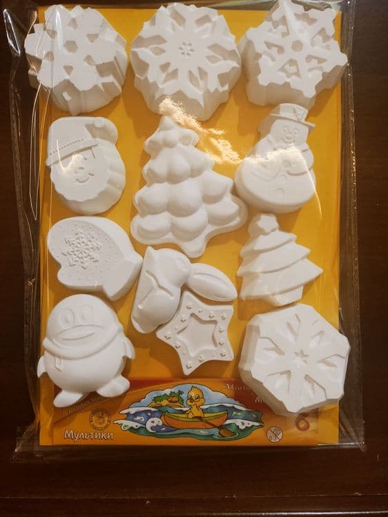 Новогодние фигурки из гипса. — 3