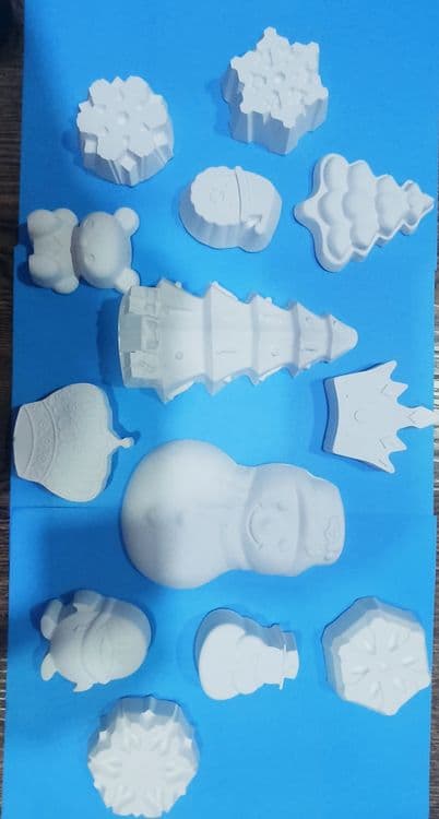 Новогодние фигурки из гипса. — 4