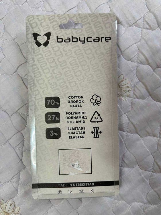 Носочки Babycare для новорождённого (0–6 месяцев), набор 3 пары — 2