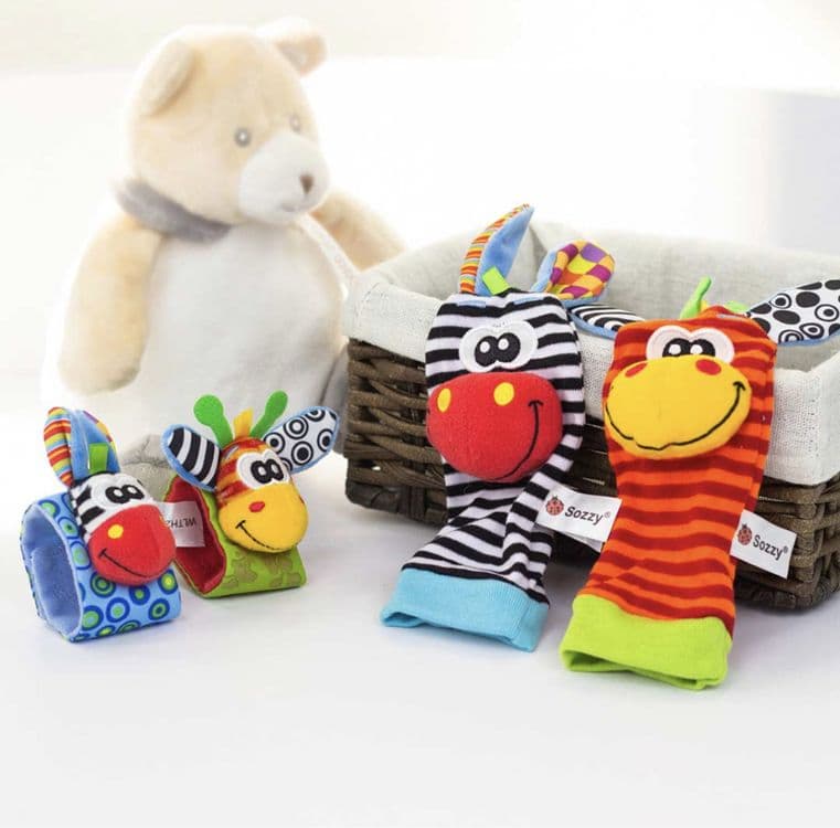 Развивающий комплект носки+браслеты Sozzy Zebra — 1