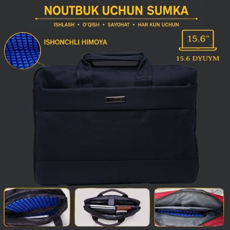 Noutbuk uchun sumka 15,6 dyum. Сумка для ноутбука 15,6 д-м. — 1