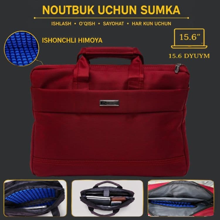 Noutbuk uchun sumka 15,6 dyum. Сумка для ноутбука 15,6 д-м. — 6
