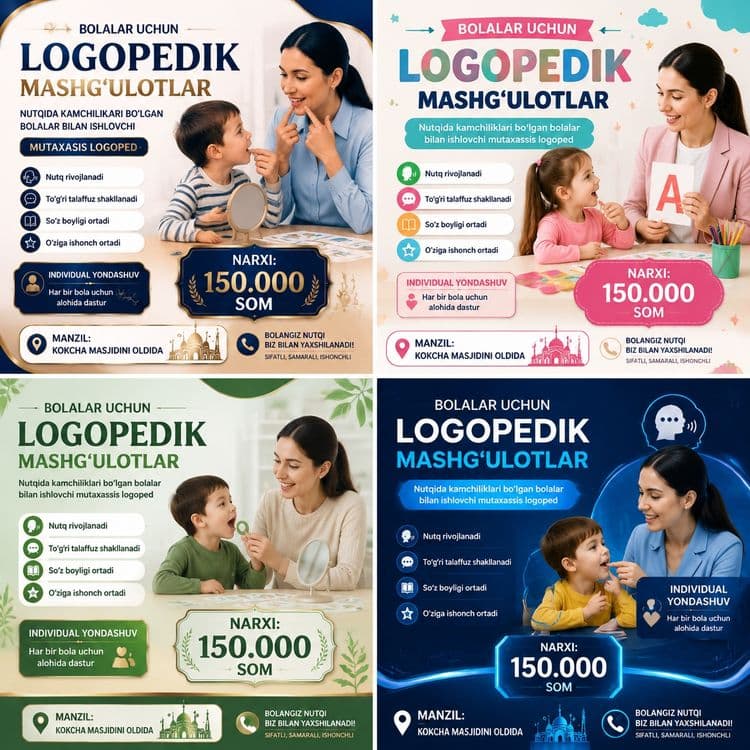 Bolalar Uchun Logopedik Premium Mashg‘ulotlar! — 2