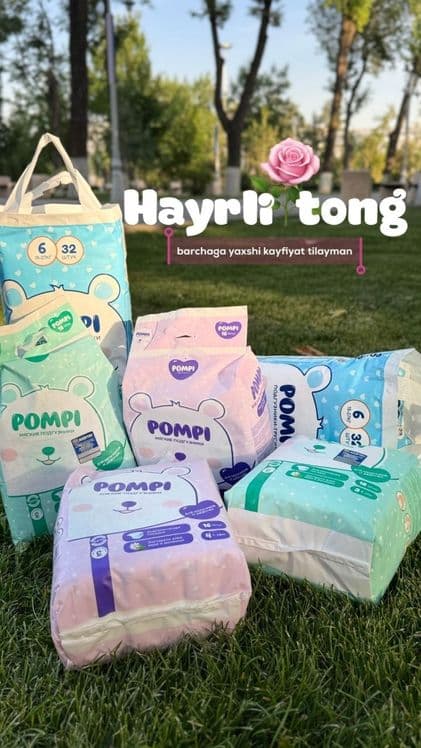 Pompi  pampers Olvers Parashok kapsulalar  sifatli bomba. — 2
