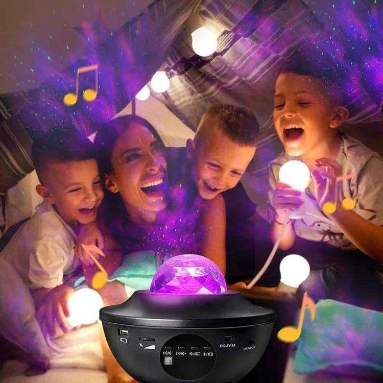 Ночник проектор звездного неба с пультом и Bluetooth колонкой — 1