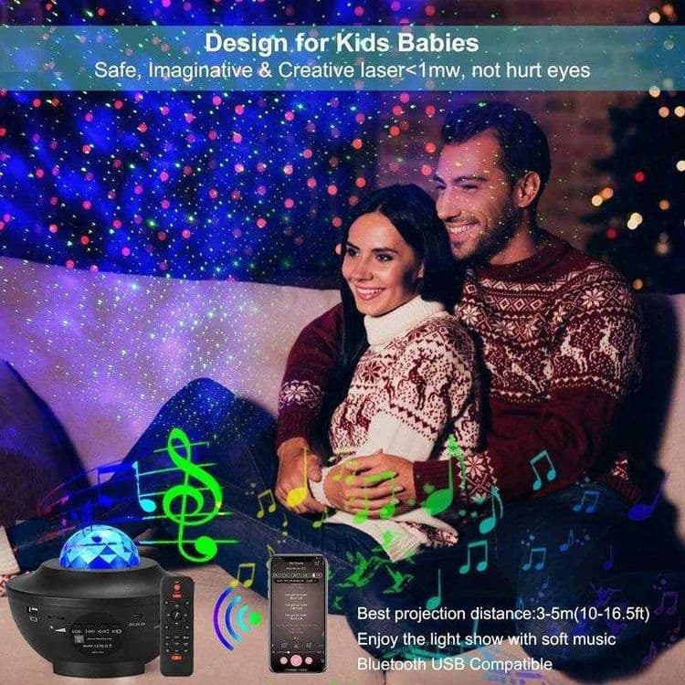 Ночник проектор звездного неба с пультом и Bluetooth колонкой — 2