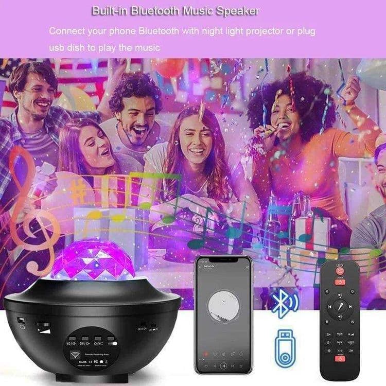 Ночник проектор звездного неба с пультом и Bluetooth колонкой — 4
