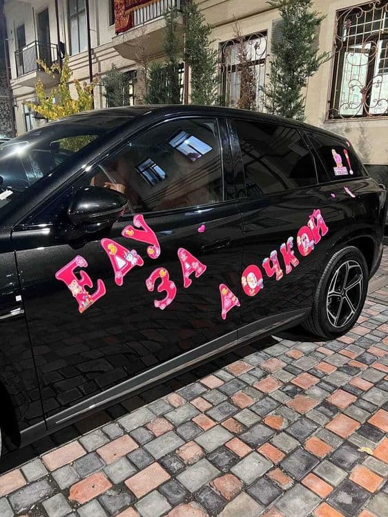 Надпись в роддом, еду за сыном и  еду за дочкой. — 2