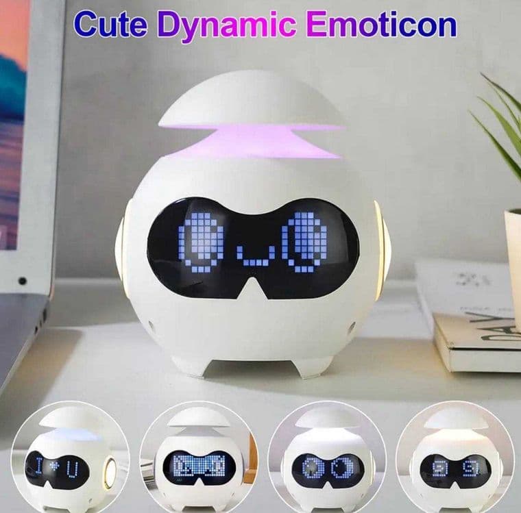 Часы будильник с Bluetooth и подсветкой RGB — Колонка с эмодзи — 1