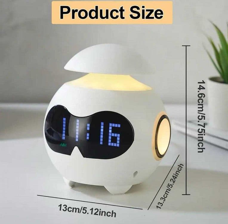 Часы будильник с Bluetooth и подсветкой RGB — Колонка с эмодзи — 4