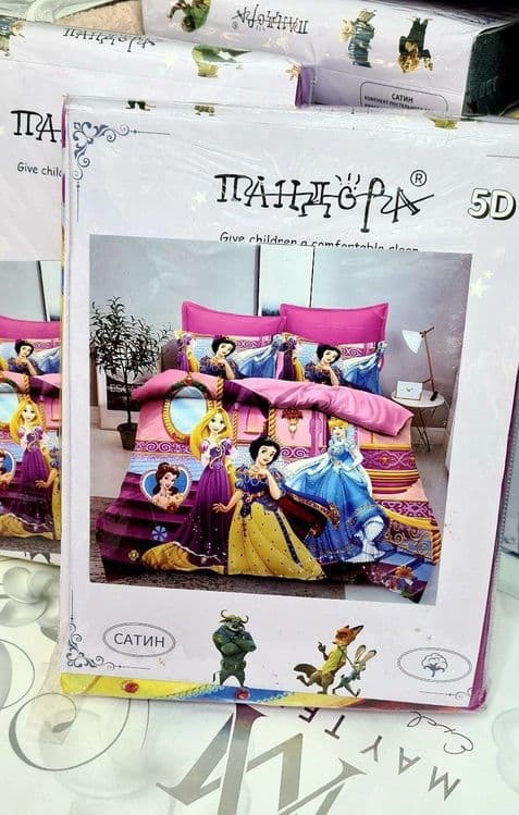 Детское постельное бельё 5D мультфильмы — 4