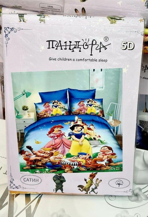 Детское постельное бельё 5D мультфильмы — 6