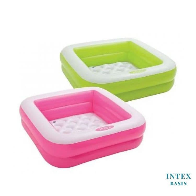 Бассейн intex надувной детский 86х86х25см — 3