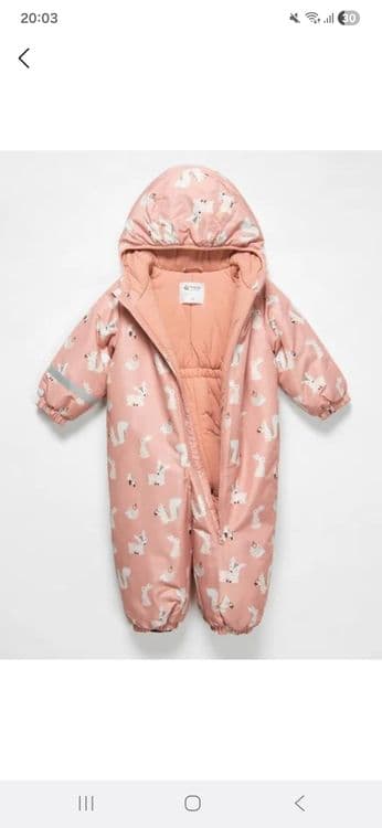 Зимний комбинезон для девочки Baby Go розового цвета — 1