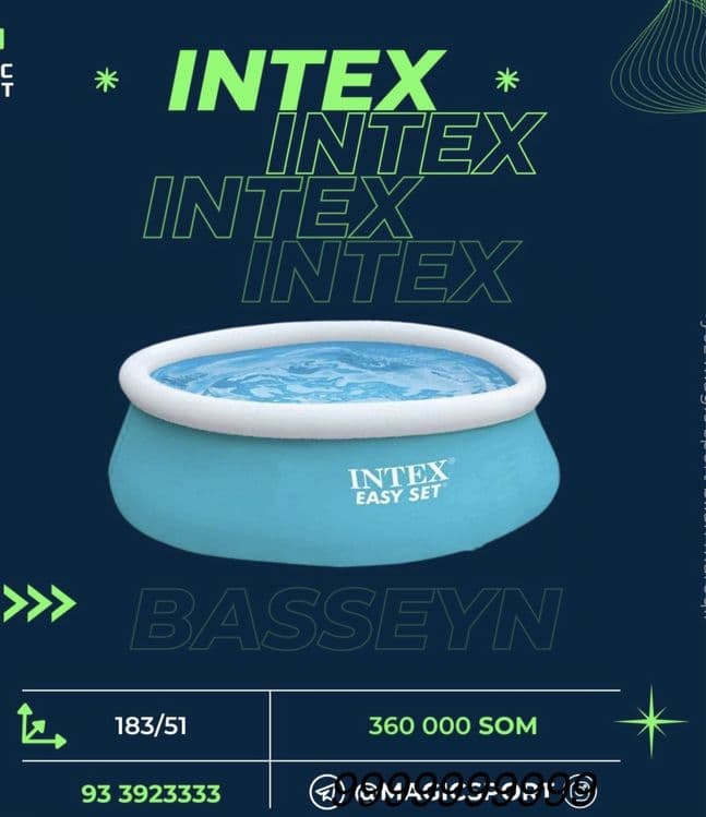 Basseyn INTEX 1.83x51sm Turli o’lcham,yuqori sifat,yetkazib beriladi — 5