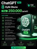 ChatGpt Plus 8Oylik Obuna Aksiya