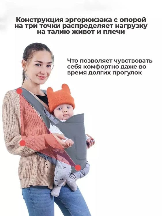 Детская переноска-кенгуру для малышей — 4