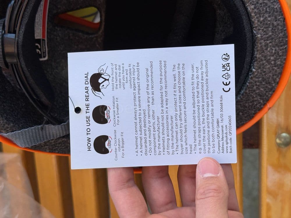 Детский шлем QPlay Manbo Helmet – оригинал защита 2–6 лет — 8