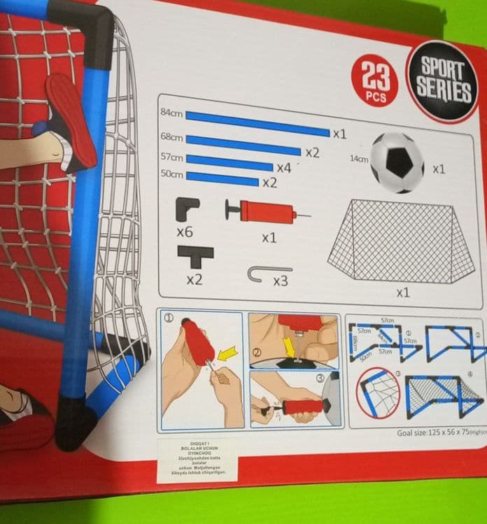 Futbol darvozasi o'yinchoq 125 sm × 75 sm. Футбольный ворота для детей — 6