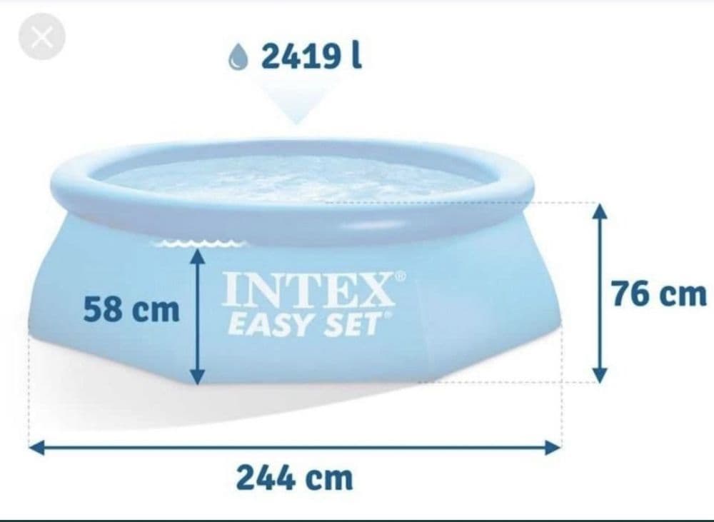 Бассейн  надувной Intex 2.44/76 cм есть доставка — 6