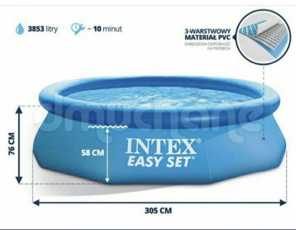 Бассейн Intex надувной 3.05x76см оригинал бесплатный доставка !!! — 2
