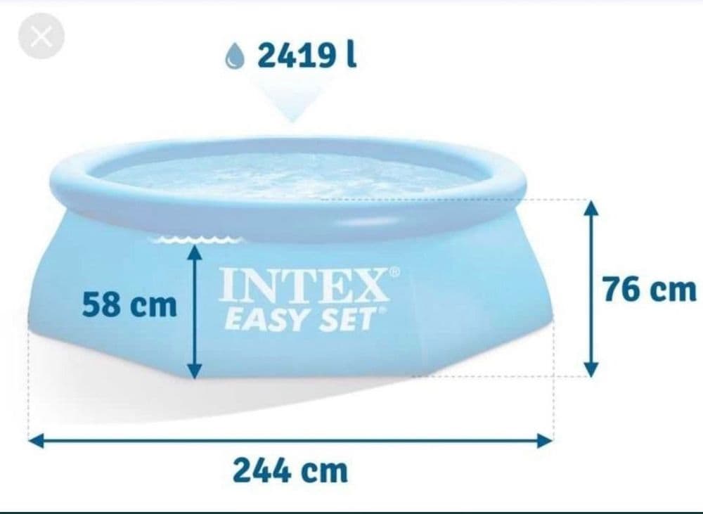 Бассейн надувной intex 244x76sm sifatli maxsulot dastafka bor !!! — 2