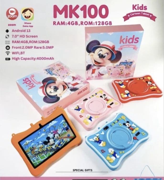 Планшет детский MK100 Detskiy planshet 13 android 4/128gb — 2