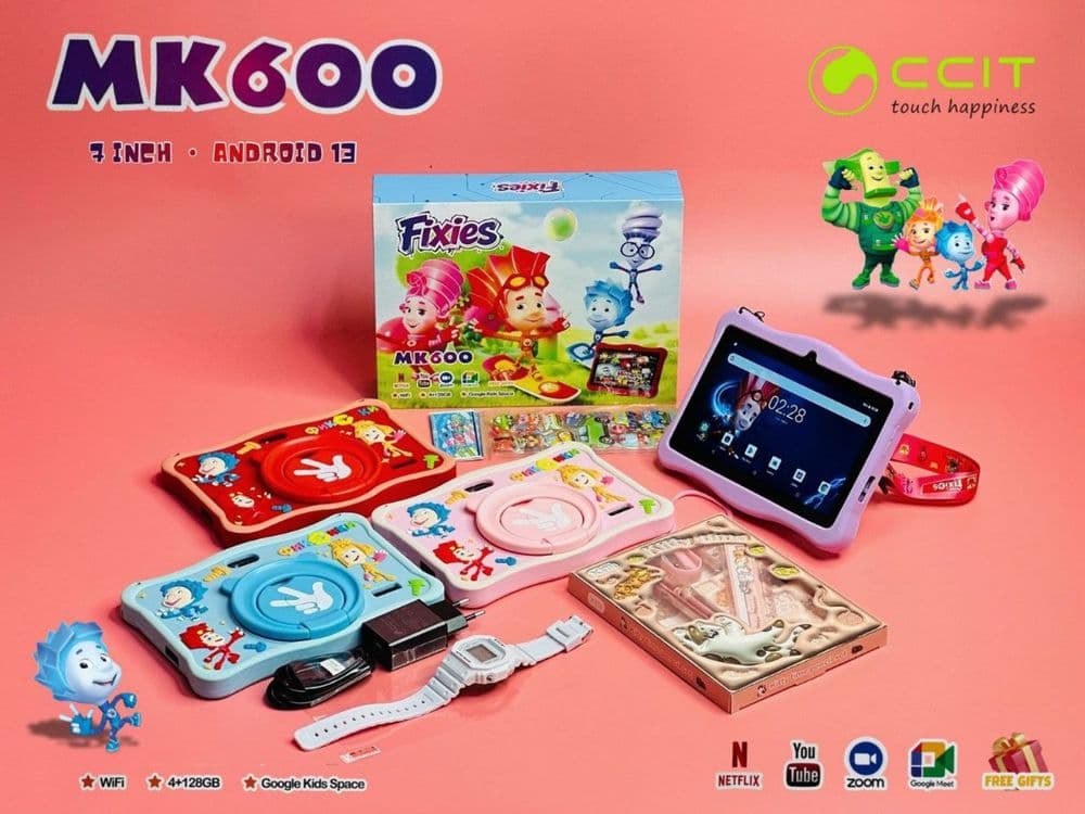 MK600• Детский планшет•bolalar plansheti•Фиксики•4/128gb — 4