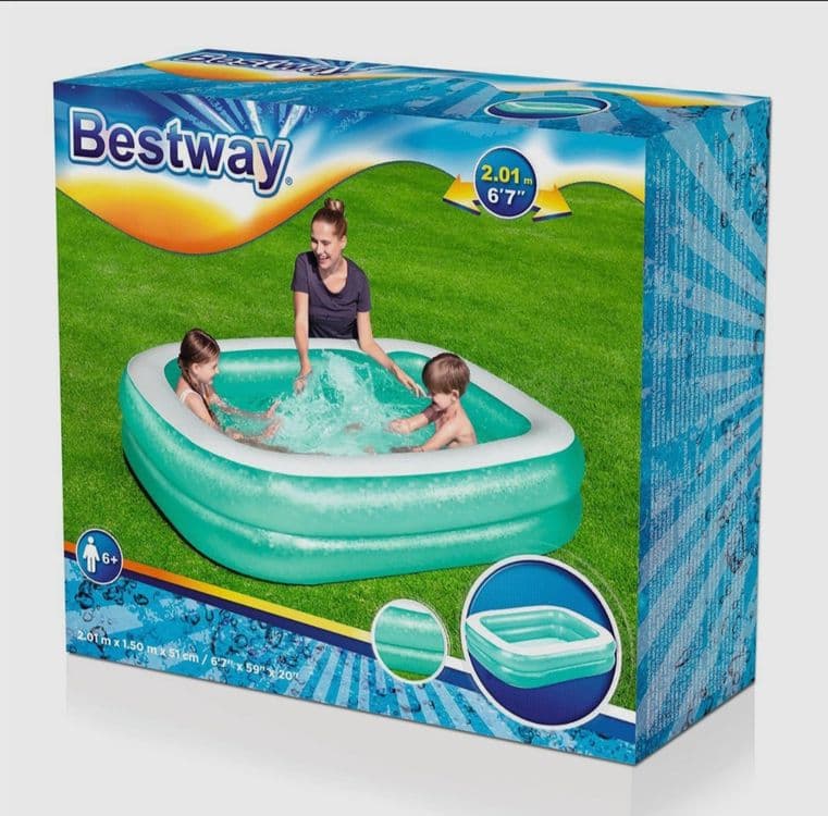 Детский бассейн intex BESTWAY baseyn 201×150×51 надувной бассейн basse — 8