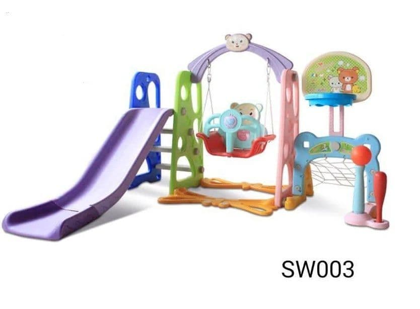 Детский игровой комплекс Горка с качелей SW003 / Новое в коробке! — 1