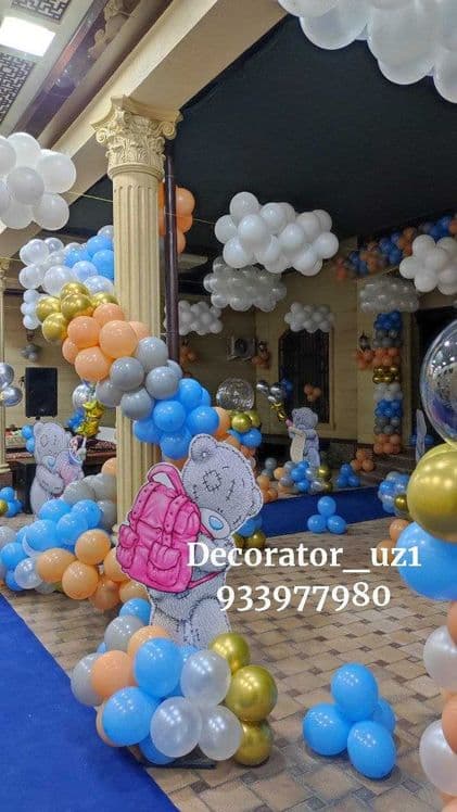 оформление шарами выход из роддома — 4