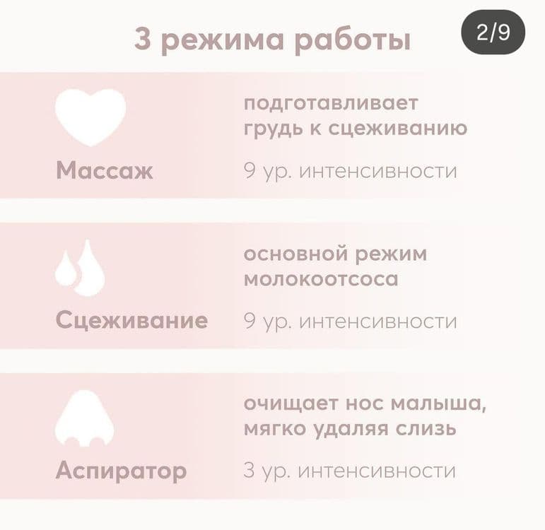 Электронный молокоотсос Happy Baby 2в1 с функцией назального аспиратор — 2