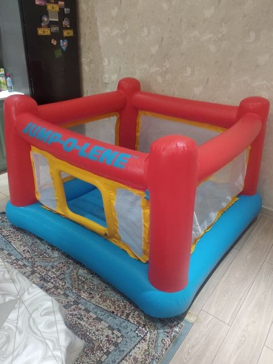 Батут надувной, игровой  Intex-174х174х112 см. Доставка бесплатно — 3