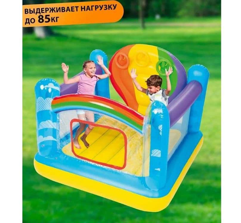 Батут надувной Bestway-175x173x137 см. Радуга Доставка бесплатно — 2