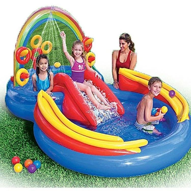 Intex 57453 детский игровой центр бассейн с горкой — 2