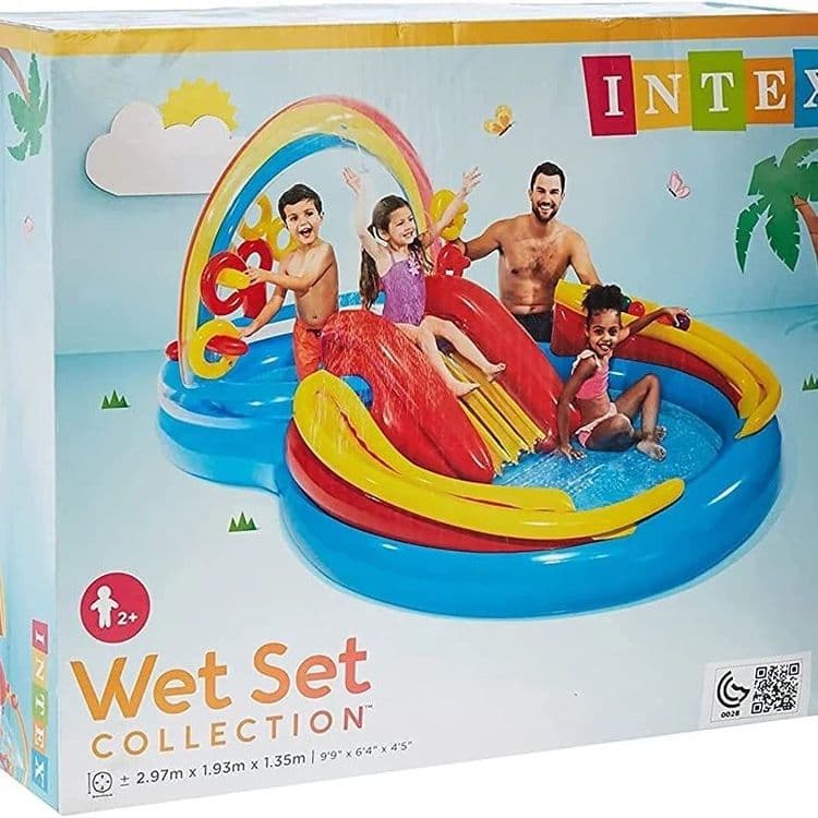 Intex 57453 детский игровой центр бассейн с горкой — 4