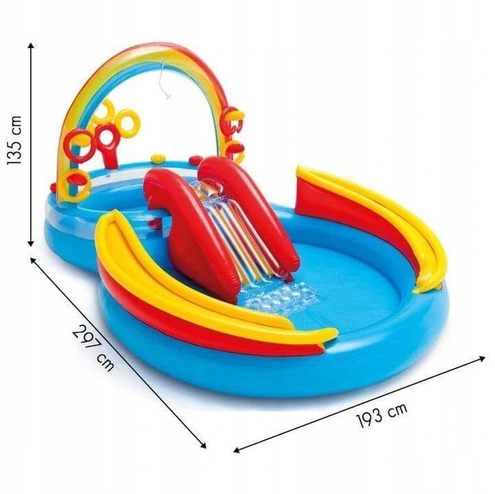 Intex 57453 детский игровой центр бассейн с горкой — 5