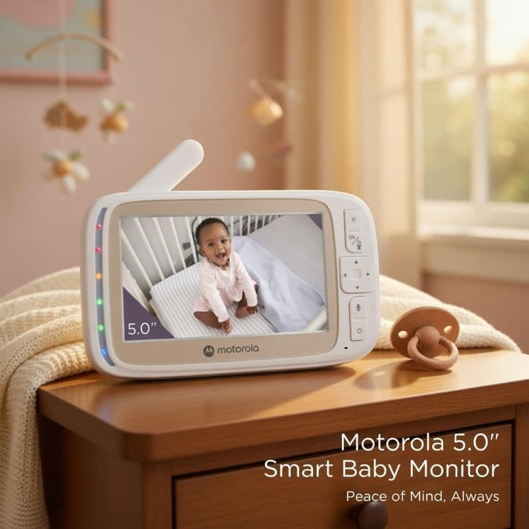 Радионяня Видеоняня Motorola 5 дюйм экран HD 720p Камера + Wi Fi — 2