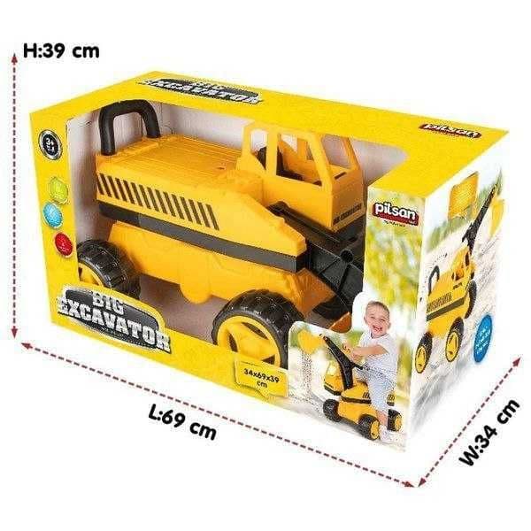 Экскаватор с ковшом-Pilsan 06-207 Детская машинка каталка-толокарь — 3