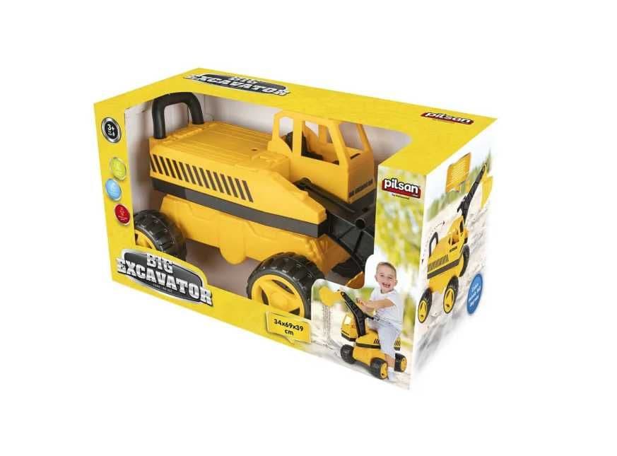 Экскаватор с ковшом-Pilsan 06-207 Детская машинка каталка-толокарь — 8