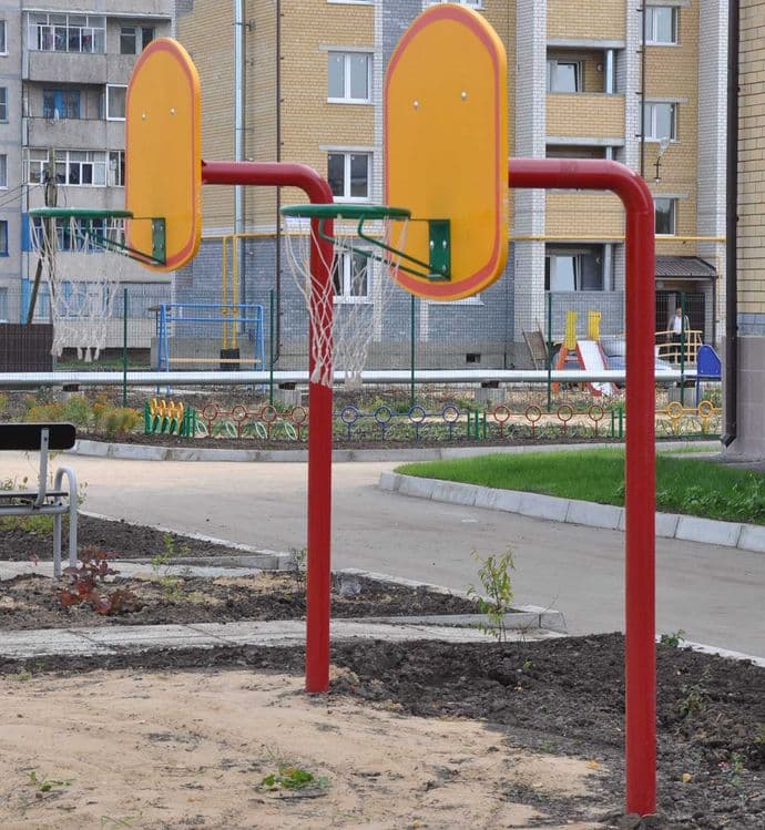 Баскетбольный щит малый ROMANA Детские Спортивные площадки Воркаут — 3