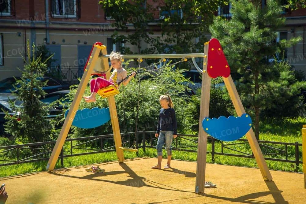 Двойные качели KSIL Детские Площадки Болалар майдончаси Воркаут — 3