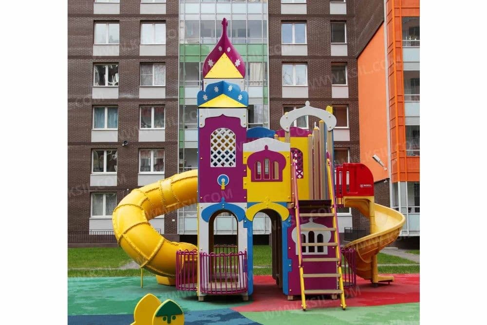 Детские площадки KSIL Болалар майдончаси игровые комплексы карусели — 4
