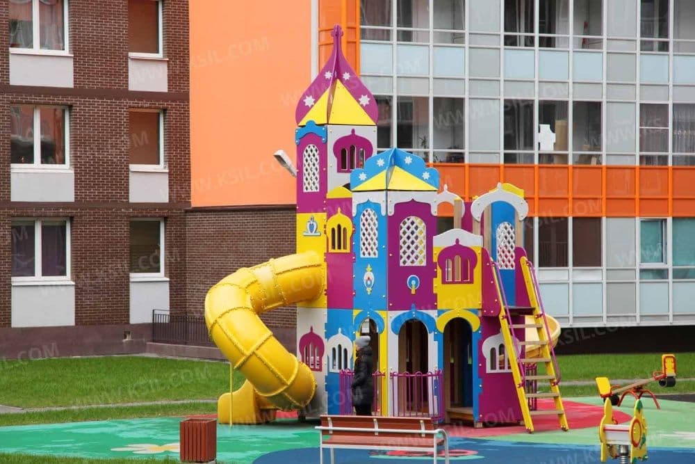 Детские площадки KSIL Болалар майдончаси игровые комплексы карусели — 5