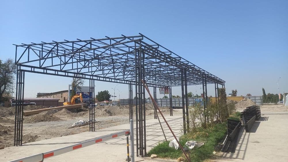 Кантинер профиллардан том навес куриб берамиз — 1